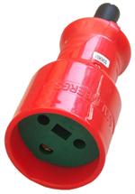 230V stik m/jord hun/slagfast