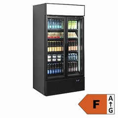 Dobbelt Display Køleskab i Sort