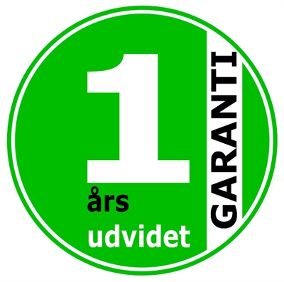1 ÅRS UDVIDET GARANTI 