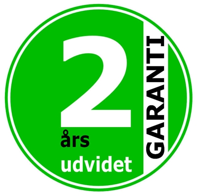 2 ÅRS UDVIDET GARANTI