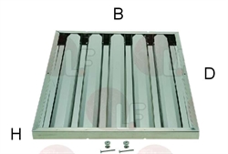 Lamelfilter 400 x 500 x 25