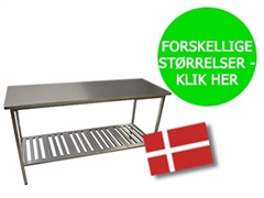 Stålbord / arbejdsbord med tremme stativ D:550 mm 