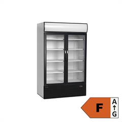 Stort Køleskab med Glasdør - 1020 Dåser