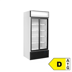 Flaskekøleskab med 2 Skydedøre 