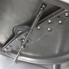 Vaskearme i rustfri stål på LS6 opvasker fra ZANUSSI